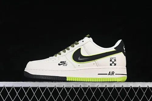 All Categories Nk Air Force 1 Air Force Series Nk Air Force 1 Low Air Force Low Nike Air Force 1'07 Low Co-branded Beige, Black and Green Air Force 1 Low-top Casual Sneakers QW5836-023